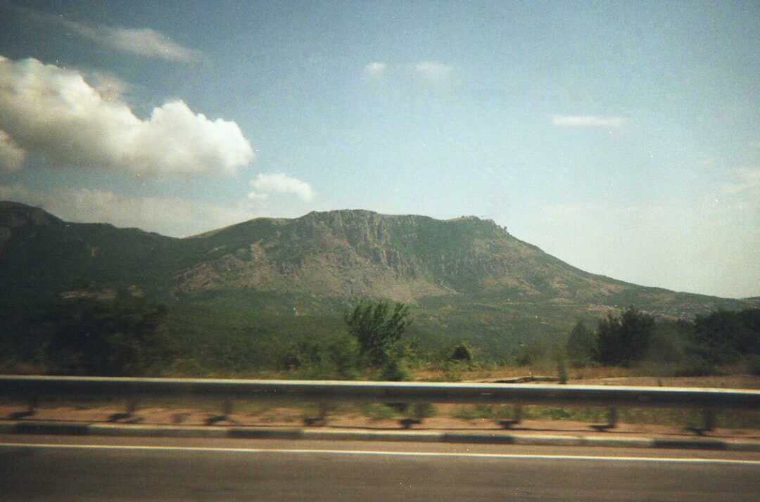 scenic mountain road trip